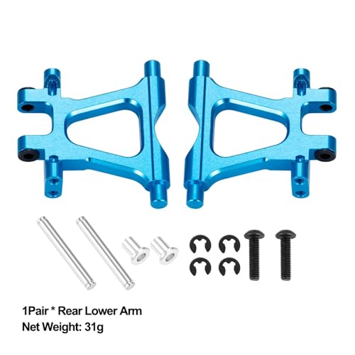 ZIBOXI Stoßdämpfer CVD Antriebswelle Batterie Montage Platte Suspension Arm for 1/10 Tamiya TT02 Volle Set Upgrade Teile(Rear Lower Arm) von ZIBOXI