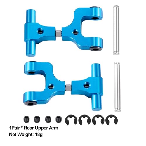 ZIBOXI Stoßdämpfer CVD Antriebswelle Batterie Montage Platte Suspension Arm for 1/10 Tamiya TT02 Volle Set Upgrade Teile(Rear Upper Arm) von ZIBOXI