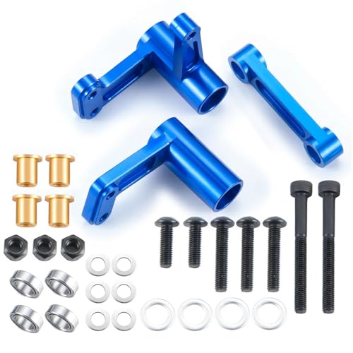 ZIBOXI Suspension Swing Arm Adapter Achsschenkel Linkage Kit CVD for Slash 2WD Short Course Truck 1/10 RC Auto Teile(Steering Kit) von ZIBOXI