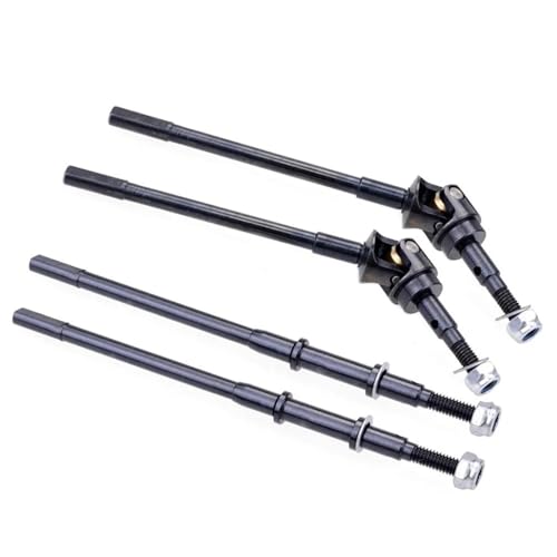 ZIBOXI Universal Vorne Hinterachse CVD Antriebswelle for 1/10 AXIAL SCX10 II 90046 90047 RC Auto Ersatz Upgrade Teile(Front and Rear Set) von ZIBOXI