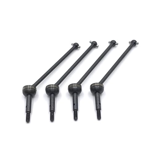 ZIBOXI Upgrade Retrofit 4PCS Vordere und Hintere Antriebswelle for WLtoys 144001 144002 144010 124016 124017 124018 124019 RC Auto Teile(Black) von ZIBOXI