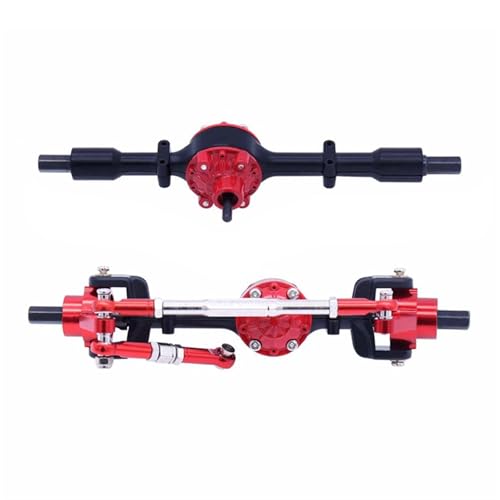 ZIBOXI Vorder- und Hinterachsensatz, passend for WPL C14 C24 C34 C44 B14 B24 1/16 RC Car Upgrades Teile Zubehör, Schwarz von ZIBOXI