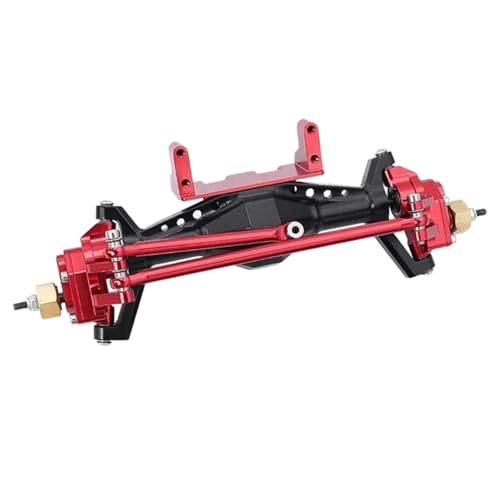 ZIBOXI Vorderachse RC Auto Teil CNC Rc Vorderachse 1/18 Axial for Capra UTB18 Crawler RC Upgrade Teil RC Auto Zubehör Rot(Red) von ZIBOXI