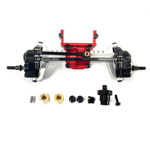 ZIBOXI Vorderachse for FMS FCX18 FCX24 1/24 RC Auto Upgrade Teil(Silver) von ZIBOXI