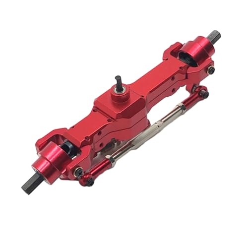 ZIBOXI Vordere Brücke Achse Getriebe Passend for WPL C14 C24 C34 C44 B14 B24 1/16 RC Auto LKW Rock Crawler LKW RC Auto Teile(Red) von ZIBOXI