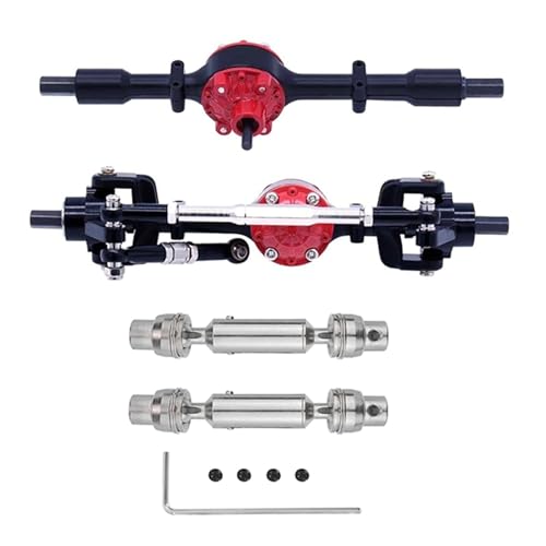 ZIBOXI Vordere Hinterachse mit Antriebswelle for C14 C24 C34 C44 B14 B24 1/16 RC Car Upgrades Teile Zubehör, Schwarz von ZIBOXI