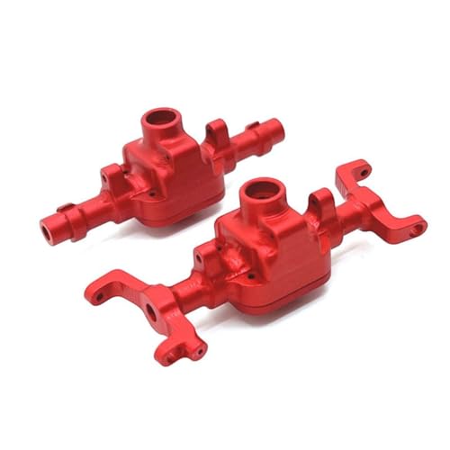ZIBOXI Vordere Hinterachsgehäuse Rc Vordere Hinterachsgehäuse Passend for FMS FCX18 1/18 RC Car Upgrade Teil(Red) von ZIBOXI