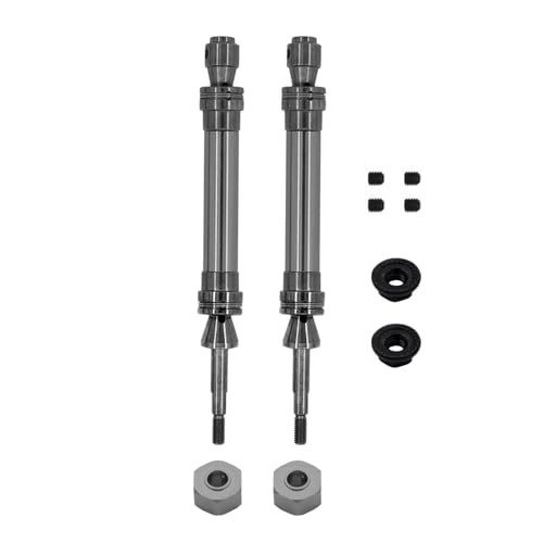 ZIBOXI Vordere und hintere Antriebswelle CVD 1/10 Passend for Traxxas Slash for Rustler for Stampede for Hoss VXL 4X4 RC-Auto-Upgrade-Teile(Gray Rear) von ZIBOXI
