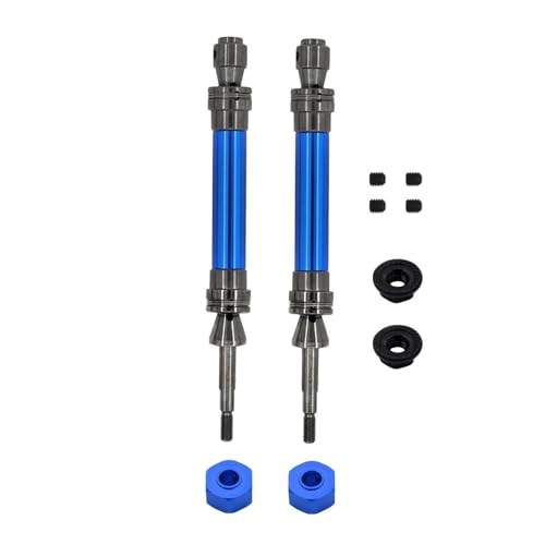 ZIBOXI Vordere und hintere Antriebswelle CVD 1/10 Passend for Traxxas Slash for Rustler for Stampede for Hoss VXL 4X4 RC-Auto-Upgrade-Teile(Navy Rear) von ZIBOXI
