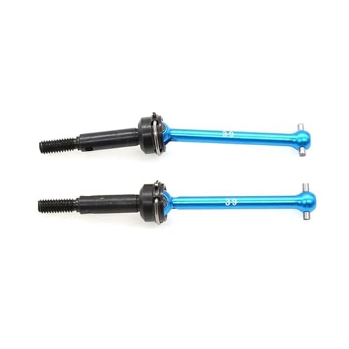 ZIBOXI Vordere und hintere Antriebswelle CVD 54515 54516 42 mm 39 mm Passend for Tamiya XV-01 TC-01 XV01 TC01 1/10 RC Auto Upgrade Teile Zubehör(RED) von ZIBOXI