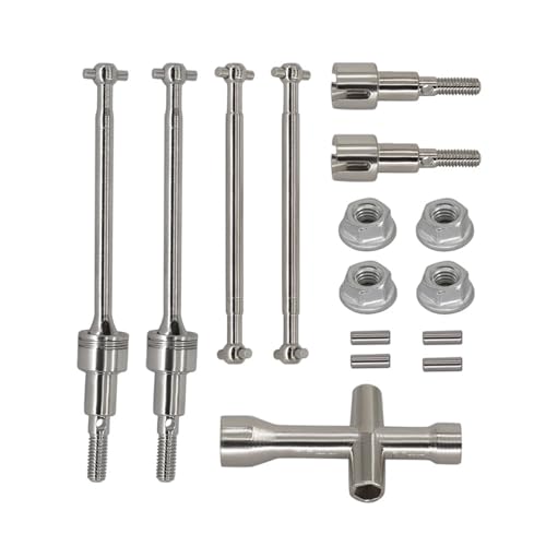 ZIBOXI Vordere und hintere Antriebswelle CVD-Antriebswelle Passend for SCY 16101 16102 16103 16201 Pro 1/16 Bürstenlose RC-Auto-Upgrade-Teile(Blue) von ZIBOXI