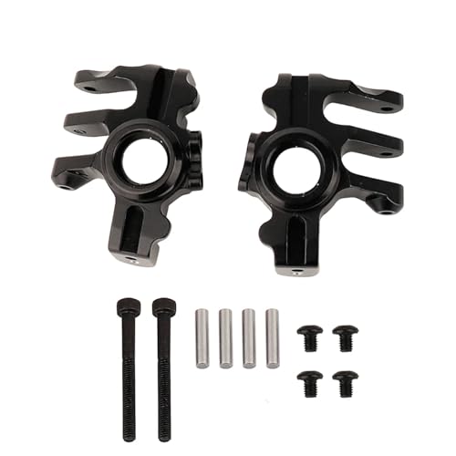 ZIBOXI Vorne Hinten AR14B Achse Gehäuse CVD Antriebswelle Achsschenkel for 1/10 RC Rock Bouncer Axial RBX10 Ryft Auto Upgrade Teile(Steering Knuckle-BK) von ZIBOXI