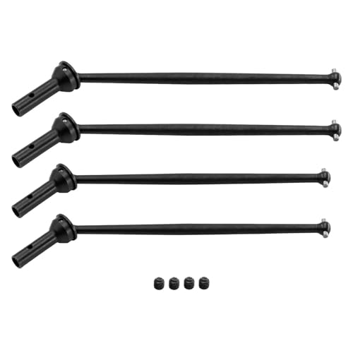 ZIBOXI Vorne Hinten Antriebswelle CVD Antriebswelle for ARRMA 1/7 FIRETEAM Talion RC Auto Upgrade Teile Zubehör(Black) von ZIBOXI