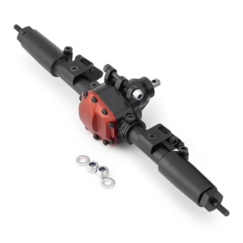 ZIBOXI Vorne Hinten Gerade Achse for Axial SCX10 II 90046 90047 1/10 RC Crawler Auto Upgrade Teile(Black Rear Axle) von ZIBOXI