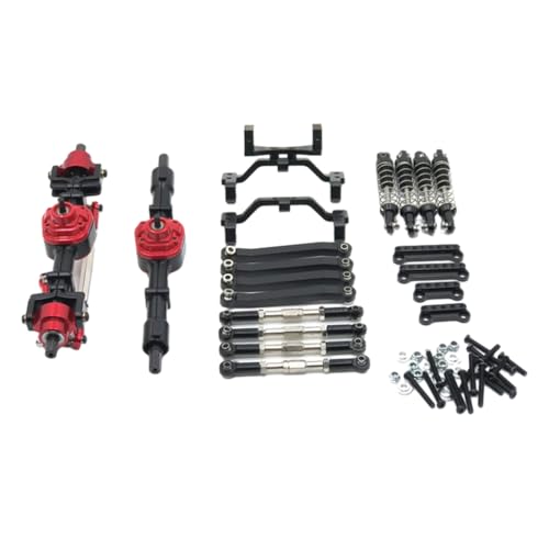 ZIBOXI Vorne Hinterachse Chassis Link Stange Zugstange Montieren Stoßdämpfer Fit for MN D90 D91 MN98 MN99S 1/12 RC Auto Upgrade Teile(Silver) von ZIBOXI