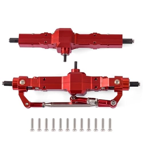 ZIBOXI Vorne Hinterachse Differential Montage Kit for 1/16 C14 C24 B14 B16 B24 B36 for JJRC for FeiYu RC for WPL for Naughty for Dragon Auto Teile.(Red) von ZIBOXI