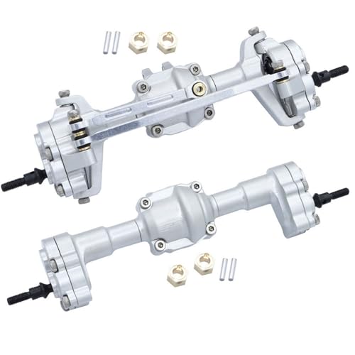 ZIBOXI for FMS FCX24 vordere und hintere Portalachse mit Getriebe 1/24 RC Car Upgrades Teile Zubehör, Silber ZIBOXI for FMS FCX24 vordere und hintere Portalachse mit Getriebe 1/24 RC Car Upgrades Teile Zubehör, Silber von ZIBOXI
