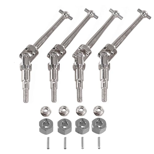 ZIBOXI for MJX 1/16 16207/8/9/10 H16 H16BM H16PL 1/14 14210 H14bm RC Auto Kupplung Mutter CVD Antriebswelle Teile Zubehör(Titanium) von ZIBOXI