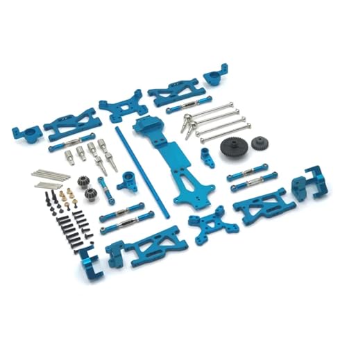 ZIBOXI for WLtoys 144001 144010 144002 Fernbedienung Auto Teile Upgrade M0dified Teile CVD Schaukel Arm(Blue) von ZIBOXI
