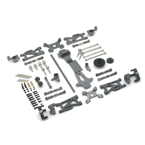ZIBOXI for WLtoys 144001 144010 144002 Fernbedienung Auto Teile Upgrade M0dified Teile CVD Schaukel Arm(Gray) von ZIBOXI