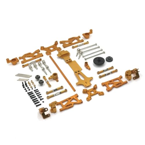 ZIBOXI for WLtoys 144001 144010 144002 Fernbedienung Auto Teile Upgrade M0dified Teile CVD Schaukel Arm(Yellow) von ZIBOXI