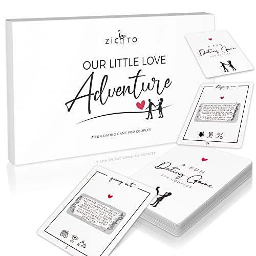 ZICOTO 40 lustige Date-Night-Ideen für Paare – das perfekte Rubbelkartenspiel für einzigartige Date Night Abenteuer – ideal für Ihn/Ihren Freund, Ehemann, Freundin oder Ehefrau ZICOTO 40 lustige Date-Night-Ideen für Paare – das perfekte Rubbelkartenspiel für einzigartige Date Night Abenteuer – ideal für Ihn/Ihren Freund, Ehemann, Freundin oder Ehefrau von ZICOTO