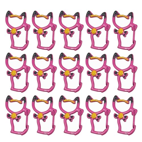 ZIDDAR 15pcs Katzen Geformte Schlüsselrissschlüsselschlüsselketten Dekoration Zubehör Für Schlüsselhalter Tasche Charme Handwerkzeug Spielzeugzubehör Accessoires von ZIDDAR