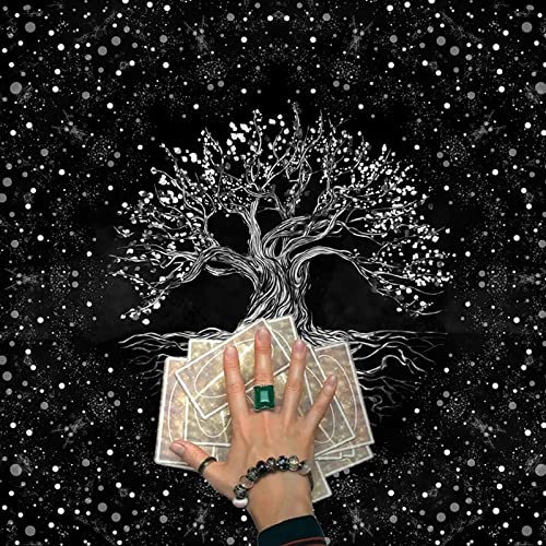 ZIDDAR Divinations Karten Tischtuch Wandteppich Bäume Von Tarotkarte Tischdecke Astrologie Tarot Hexerei Deck Tuch von ZIDDAR