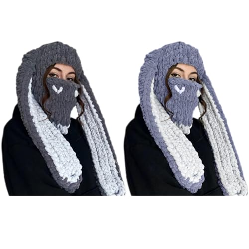 ZIDDAR Kaninchen Ohr Lustiger Halloween Langer Hasenohren Netter Hasen Ohrhut von ZIDDAR