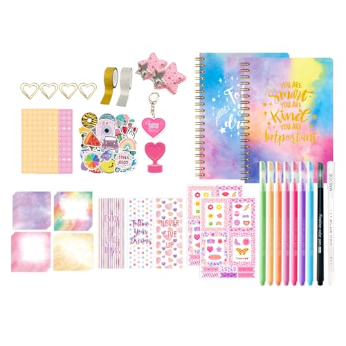 ZIDDAR Kreatives Sammelalbum Set Für Mädchen Von 5-12 Kids Journal Set Notizbuch von ZIDDAR