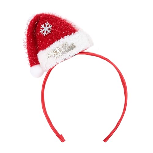 ZIDDAR Weihnachtsbow Kopfband Party Kostüm Santa Hats Party Schneeflocken Foto Requisiten Coole Party Santa Hats Hair Hoop Nachtclub von ZIDDAR