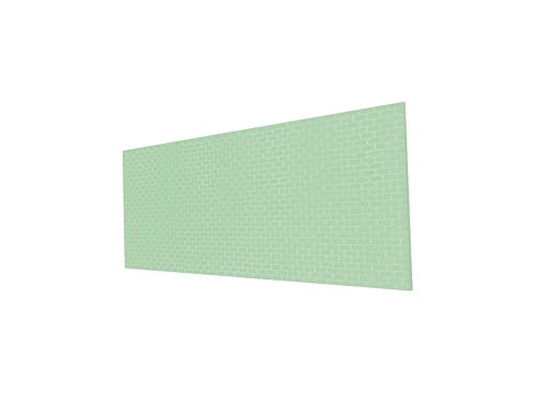 3x117x270mm 3 Stück M009 - Struktur Backstein Breite 9mm x Höhe 4mm Mauerplatte Modellbauwand aus Styrodur zum Basteln für Landschaftsbau Architekturmodellbau Eisenbahnmodellbau von ZIEMER