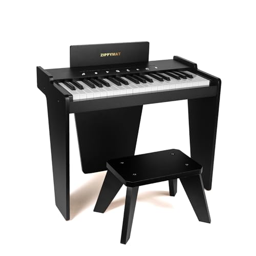ZIPPY MAT Kinderklavier, 37 Tasten Digitalpiano für Kinder, berührungsempfindliches Bedienfeld, Lautstärke einstellbar, musikpädagogisches Instrument, Holzklavier für Mädchen und Jungen (Black Plus) ZIPPY MAT Kinderklavier, 37 Tasten Digitalpiano für Kinder, berührungsempfindliches Bedienfeld, Lautstärke einstellbar, musikpädagogisches Instrument, Holzklavier für Mädchen und Jungen (Black Plus) von ZIPPY MAT