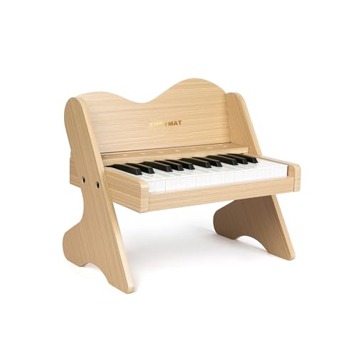 ZIPPY MAT Kinder-Klavier-Tastatur, 25 Tasten, berührungsempfindliches Bedienfeld, Lautstärke einstellbar, Mini-Musik-Lerninstrument-Spielzeug, Holzklavier für Kleinkinder Mädchen Jungen (Oak) ZIPPY MAT Kinder-Klavier-Tastatur, 25 Tasten, berührungsempfindliches Bedienfeld, Lautstärke einstellbar, Mini-Musik-Lerninstrument-Spielzeug, Holzklavier für Kleinkinder Mädchen Jungen (Oak) von ZIPPY MAT