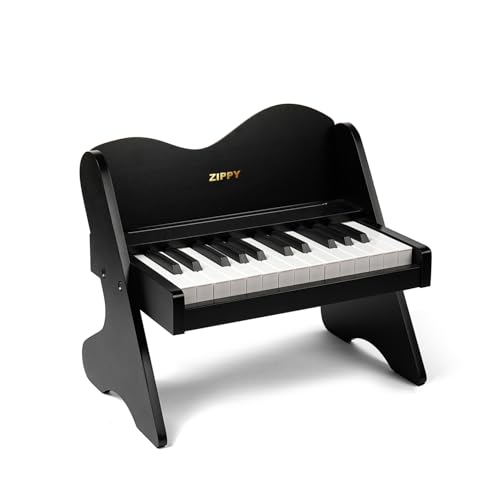 ZIPPY Kinder-Klavier-Tastatur, 25 Tasten, berührungsempfindliches Bedienfeld, Lautstärke einstellbar, Mini-Musik-Lerninstrument-Spielzeug, Holzklavier für Kleinkinder Mädchen Jungen ZIPPY Kinder-Klavier-Tastatur, 25 Tasten, berührungsempfindliches Bedienfeld, Lautstärke einstellbar, Mini-Musik-Lerninstrument-Spielzeug, Holzklavier für Kleinkinder Mädchen Jungen von ZIPPY