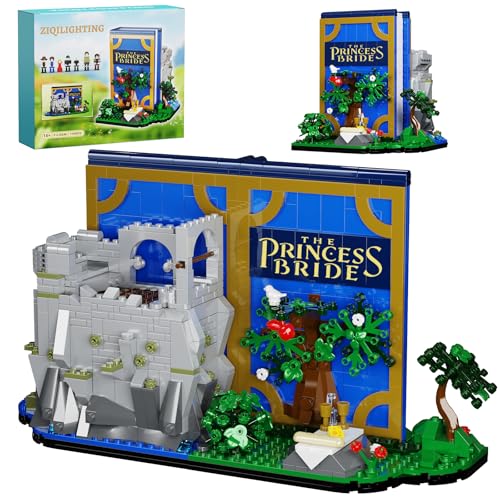ZIQILIGHTING Die Braut des Prinzen -Buchbausatz, Romantisches Fantasyfilm-Modellspielset, Ausstellungsgeschenk für Jungen, Mädchen und Erwachsene (1195 Teile) von ZIQILIGHTING