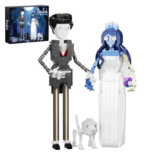 ZIQILIGHTING Corpse Building Block Set - Geister-Halloween Vic und Em Bauspielzeug, Geschenk für Horrorfilm Fans Erwachsene und Kinder ab 6 Jahren (616PCS) von ZIQILIGHTING