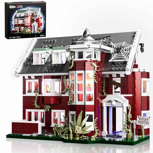 ZIQILIGHTING Horror Story Haus Bausatz, Sammlerspielzeug aus dem America Horror Movie, Geschenk zur Teufelsarchitektur für Fans, Kinder und Erwachsene ab 14 Jahren (1171 Teile) von ZIQILIGHTING