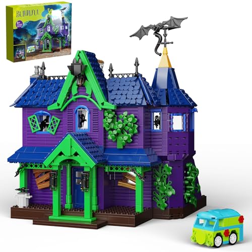 ZIQILIGHTING Spukhaus Bauspielzeug – Sammelbares Mystery-Bauset, Kinder ab 8 Jahren, Cartoon-Fans (1461 Teile) von ZIQILIGHTING