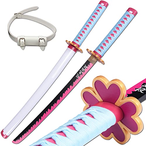 ziqing Demon Katana Schwert Kanroji Mitsuri Schwert Cosplay Schwert Handmade Katana 78.7 cm mit mehreren Stilen zur Auswahl von ziqing