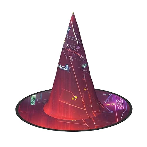 ZISHAK Darts Pfeile Furture Halloween-Hexenhut für Damen, ultimativer Partyhut für das beste Halloween-Kostüm-Ensemble ZISHAK Darts Pfeile Furture Halloween-Hexenhut für Damen, ultimativer Partyhut für das beste Halloween-Kostüm-Ensemble von ZISHAK