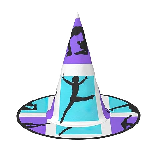 ZISHAK Gymnastikspiel, Halloween-Hexenhut für Damen, ultimativer Partyhut für das beste Halloween-Kostüm-Ensemble von ZISHAK