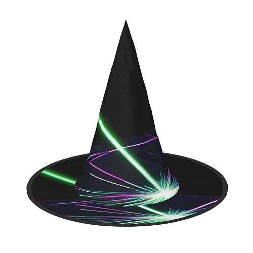 ZISHAK Laserlichter, Halloween-Hexenhut für Damen, ultimativer Partyhut für das beste Halloween-Kostüm-Ensemble von ZISHAK
