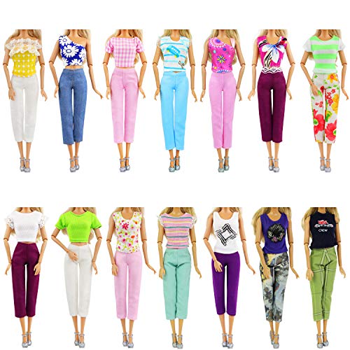 ZITA ELEMENT 10 Stück Puppensachen für 11,5 Zoll Puppe Puppenkleidung Puppenkleid Kleider Kleidung 5 Set von Oberteil mit Hosen Kostüm Outfits Zubehör Freizeit ZITA ELEMENT 10 Stück Puppensachen für 11,5 Zoll Puppe Puppenkleidung Puppenkleid Kleider Kleidung 5 Set von Oberteil mit Hosen Kostüm Outfits Zubehör Freizeit von ZITA ELEMENT