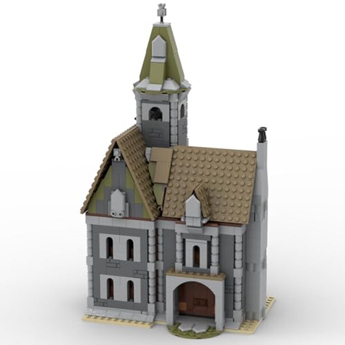 Geisterhaus Manor Modell im gotischen Stil mit vollem Innenraum 1082 Teile MOC ab 18 Jahren von ZITIANYOUBUILD