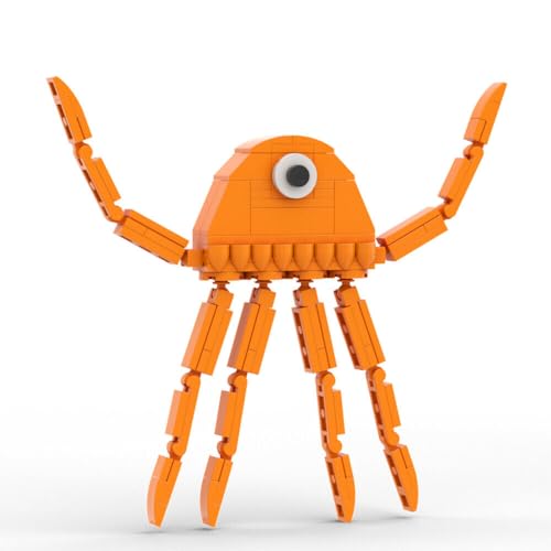 Orange Quallen Monster Micro Version 97 Teile aus Videospiel MOC Build for Age 18+ von ZITIANYOUBUILD