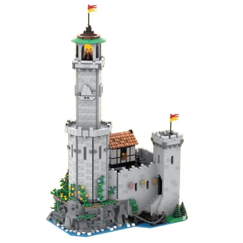 ZITIANYOUBUILD 10305 Castle Alternative Build: befestigter Leuchtturm 3398 Teile MOC Build for Age 18+ von ZITIANYOUBUILD