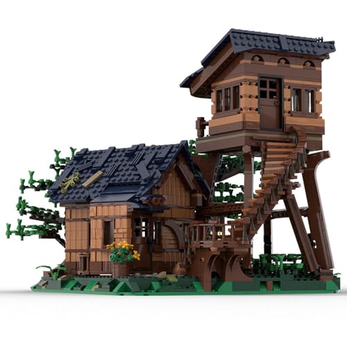 ZITIANYOUBUILD 21318 Baumhaus Alternate Build: Waldfeuer Aussichtsturm 1948 Teile MOC ab 18 Jahren von ZITIANYOUBUILD