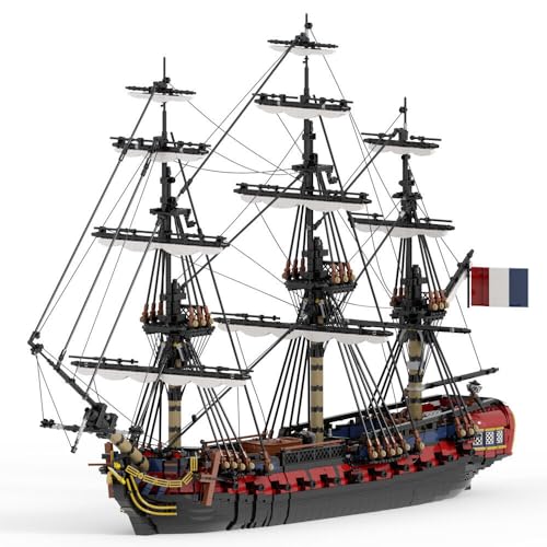 ZITIANYOUBUILD 28-Gun Fregatte Full Rigged Ship with 3 Masts and Interior 6149 Pieces MOC for Age 18+ von ZITIANYOUBUILD
