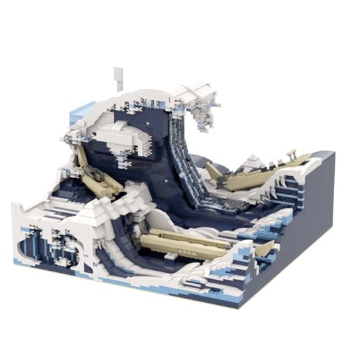 ZITIANYOUBUILD Berühmte Gemälde der Welt - Die Welle Bauspielzeug Set 3289 Teile MOC Build for Age 18+ von ZITIANYOUBUILD